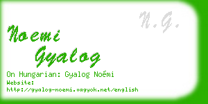 noemi gyalog business card